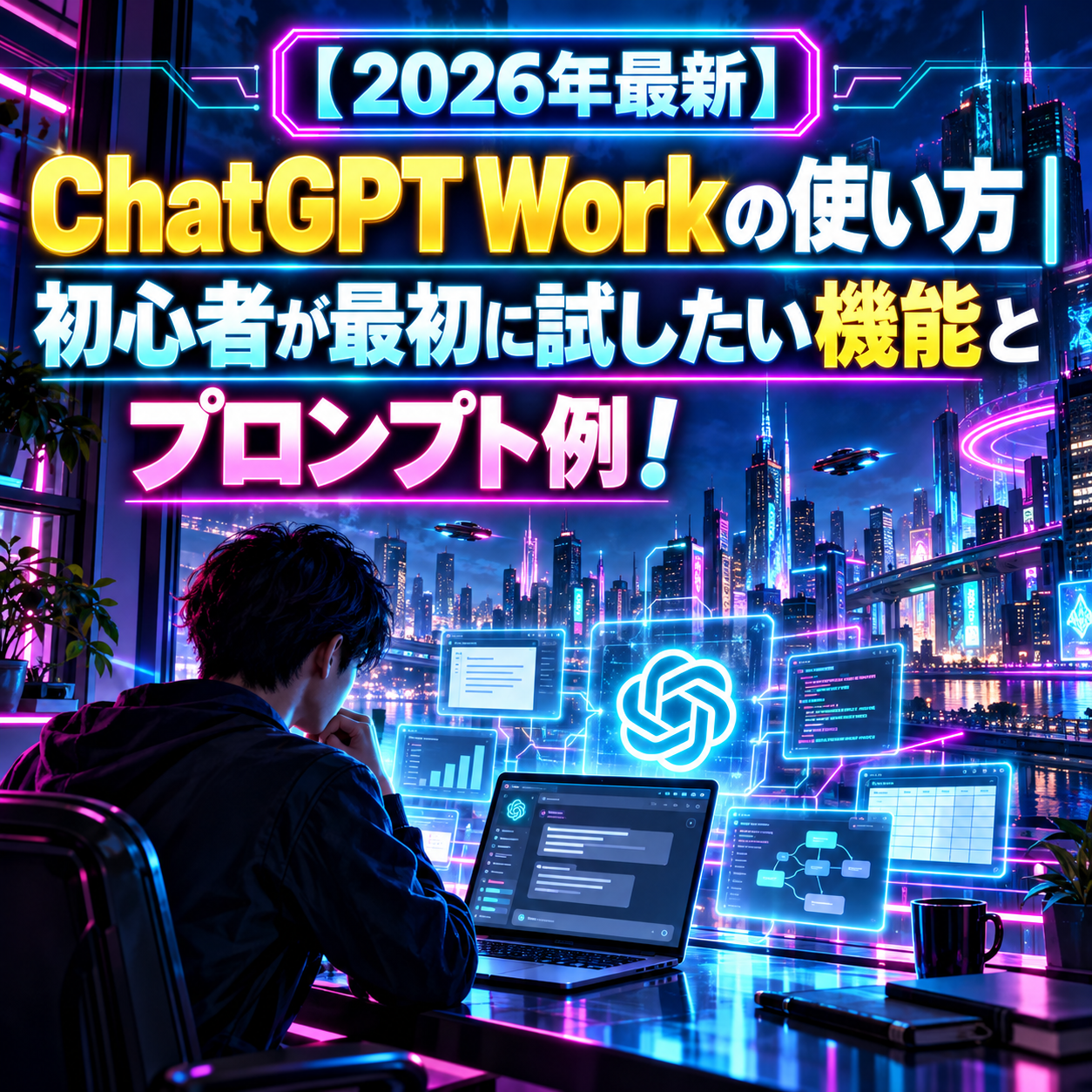 ChatGPT Workの使い方|初心者が最初に試したい機能とプロンプト例【2026年】