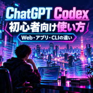 【ChatGPT Codexの使い方】Web・アプリ・CLIの違いは？