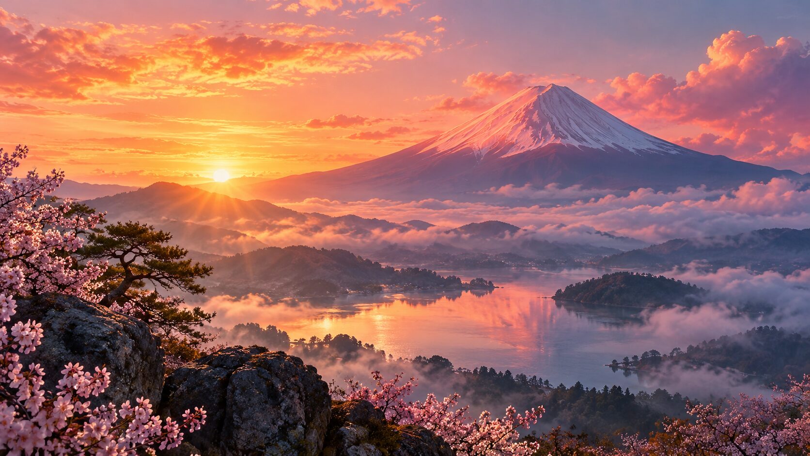富士山を眺める夢のイメージ